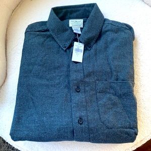NEW WITH TAGS. LL Bean flannel size large